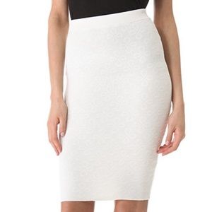 🍦Torn By Ronni Kobo Cream Celeste Textured Knit Sweater Skirt Sz XS